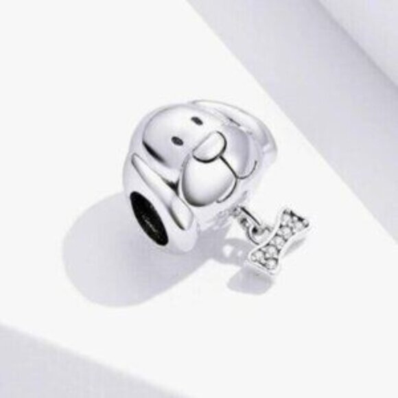 Pandora Dog Charm 925 Sterling Silver Charm Compatible with Pandora NEW - Picture 3 of 4